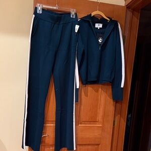 Dark green  Women's Track Pants and Jacket Set